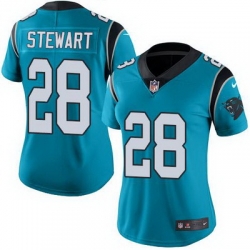 Nike Panthers #28 Jonathan Stewart Blue Alternate Womens Stitched NFL Vapor Untouchable Limited Jersey