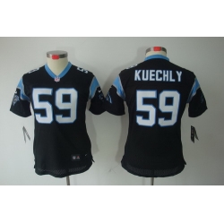 Women Nike Carolina Panthers 59# Kuechly Black Color[Women Limited Jerseys]