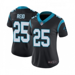 Womens Carolina Panthers 25 Eric Reid Black Team Color Vapor Untouchable Limited Player Football Jersey