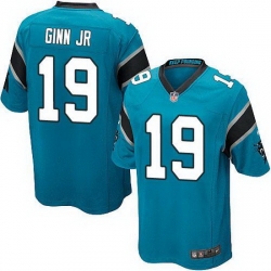 Nike Panthers #19 Ted Ginn Jr Blue Alternate Youth Stitched NFL Elite Jersey