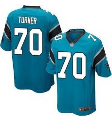 Nike Panthers #70 Trai Turner Blue Alternate Youth Stitched NFL Elite Jersey