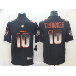 Bears 10 Mitchell Trubisky Black Arch Smoke Vapor Untouchable Limited Jersey