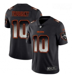 Bears 10 Mitchell Trubisky Black Men Stitched Football Vapor Untouchable Limited Smoke Fashion Jersey