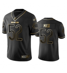 Bears 52 Khalil Mack Black Men Stitched Football Limited Golden Edition Jersey