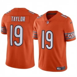 Men Chicago Bears 19 Tory Taylor Orange Vapor Stitched Football Jersey