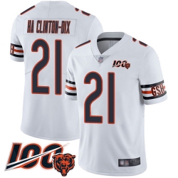 Men Chicago Bears 21 Ha Ha ClintonDix White Vapor Untouchable Limited Player 100th Season Football Jersey