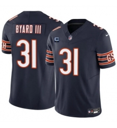 Men Chicago Bears 31 Kevin Byard III Navy 2024 F U S E  With 1 Star C Patch Vapor Untouchable Limited Stitched Football Jersey