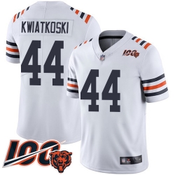 Men Chicago Bears 44 Nick Kwiatkoski White 100th Season Limited Football Jersey