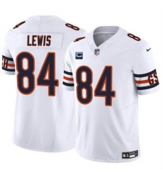 Men Chicago Bears 84 Marcedes Lewis White 2024 F U S E  With 1 Star C Patch Vapor Untouchable Limited Stitched Football Jersey