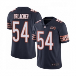 Mens Chicago Bears 54 Brian Urlacher Navy Blue Team Color 100th Season Limited Football Jersey