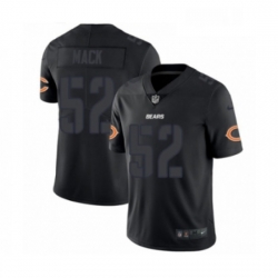 Mens Nike Chicago Bears 52 Khalil Mack Limited Black Rush Impact NFL Jersey