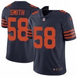 Mens Nike Chicago Bears 58 Roquan Smith Navy Blue Alternate Vapor Untouchable Limited Player NFL Jersey