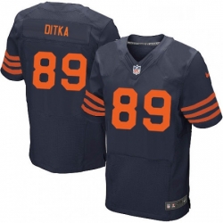 Mens Nike Chicago Bears 89 Mike Ditka Elite Navy Blue Alternate NFL Jersey