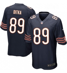 Mens Nike Chicago Bears 89 Mike Ditka Game Navy Blue Team Color NFL Jersey