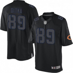 Mens Nike Chicago Bears 89 Mike Ditka Limited Black Impact NFL Jersey