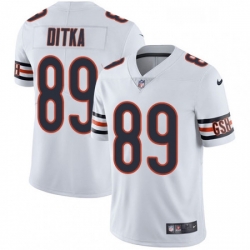 Mens Nike Chicago Bears 89 Mike Ditka White Vapor Untouchable Limited Player NFL Jersey