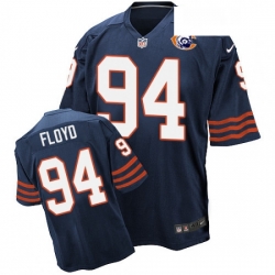 Mens Nike Chicago Bears 94 Leonard Floyd Elite Navy Blue Throwback NFL Jersey