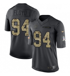 Mens Nike Chicago Bears 94 Leonard Floyd Limited Black 2016 Salute to Service NFL Jersey