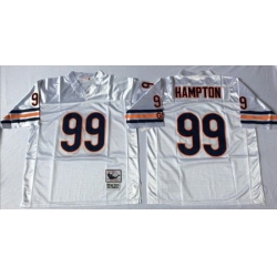 Mitchell&Ness Bears 99 Dan Hampton White Small No Throwback Stitched NFL Jersey