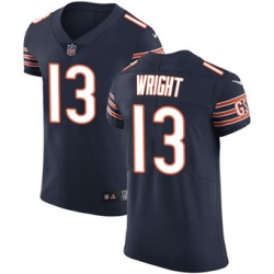 Nike Bears #13 Kendall Wright Navy Blue Team Color Mens Stitched NFL Vapor Untouchable Elite Jersey