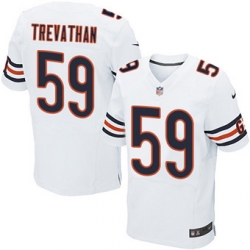 Nike Bears #59 Danny Trevathan White Mens Stitched NFL Elite Jersey