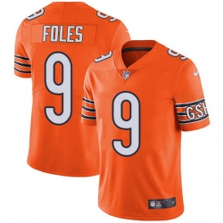 Nike Bears 9 Nick Foles Orange Men Stitched NFL Limited Rush Jersey