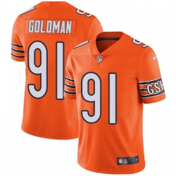 Nike Bears #91 Eddie Goldman Orange Mens Stitched NFL Limited Rush Jersey