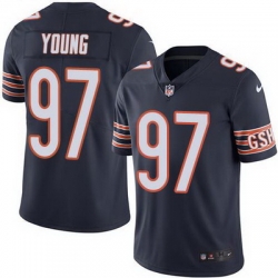 Nike Bears #97 Willie Young Navy Blue Team Color Mens Stitched NFL Vapor Untouchable Limited Jersey