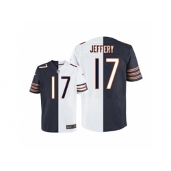 Nike Chicago Bears 17 Alshon Jeffery Blue-White Elite split NFL Jersey