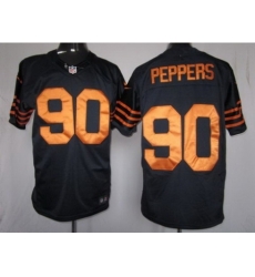 Nike Chicago Bears 90 Julius Peppers Blue Limited Orange Number NFL Jersey