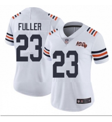 Bears 23 Kyle Fuller White Alternate Women Stitched Football Vapor Untouchable Limited 100th Season Jersey