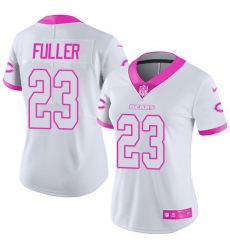 Nike Bears #23 Kyle Fuller White Pink Womens Stitched NFL Limited Rush Fashion Jersey