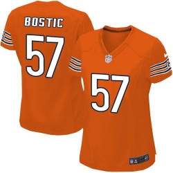 Nike NFL Chicago Bears #57 Jon Bostic Orange Women's Limited Alternate Jersey