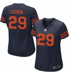 Womens Nike Chicago Bears 29 Tarik Cohen Game Navy Blue Alternate NFL Jersey