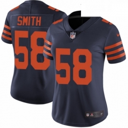 Womens Nike Chicago Bears 58 Roquan Smith Navy Blue Alternate Vapor Untouchable Elite Player NFL Jersey