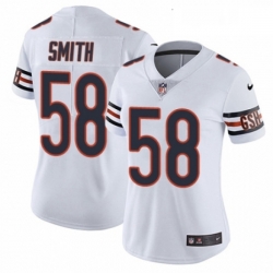 Womens Nike Chicago Bears 58 Roquan Smith White Vapor Untouchable Limited Player NFL Jersey