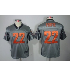 Nike Youth Chicago Bears #22 Matt Forte[Youth Grey Shadow Elite Jerseys]