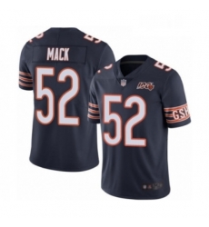 Youth Chicago Bears 52 Khalil Mack Navy Blue Team Color 100th Season Limited Football Jersey