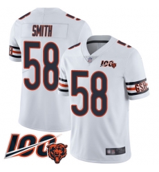 Youth Chicago Bears 58 Roquan Smith White Vapor Untouchable Limited Player 100th Season Football Jersey