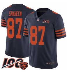 Youth Chicago Bears 87 Adam Shaheen Limited Navy Blue Rush Vapor Untouchable 100th Season Football Jersey 