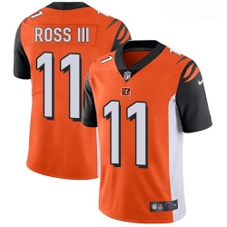 Bengals 11 John Ross III Orange Alternate Men Stitched Football Vapor Untouchable Limited Jersey