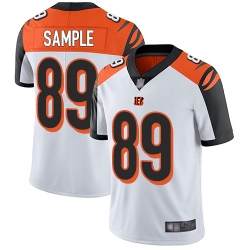 Bengals 89 Drew Sample White Men Stitched Football Vapor Untouchable Limited Jersey