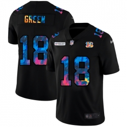 Cincinnati Bengals 18 A J  Green Men Nike Multi Color Black 2020 NFL Crucial Catch Vapor Untouchable Limited Jersey