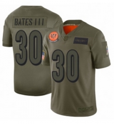 Men Cincinnati Bengals 30 Jessie Bates III Limited Camo 2019 Salute to Service Football Jersey