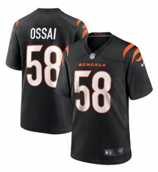 Men Cincinnati Bengals 58 Joseph Ossai Black Stitched Game Jersey