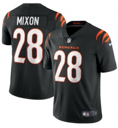 Men Nike Cincinnati Bengals 28 Joe Mixon Black Vapor Limited Jersey