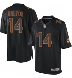 Mens Nike Cincinnati Bengals 14 Andy Dalton Limited Black Impact NFL Jersey