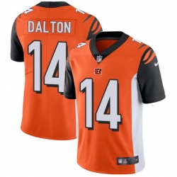 Mens Nike Cincinnati Bengals 14 Andy Dalton Vapor Untouchable Limited Orange Alternate NFL Jersey