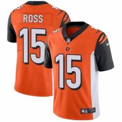 Mens Nike Cincinnati Bengals 15 John Ross Vapor Untouchable Limited Orange Alternate NFL Jersey