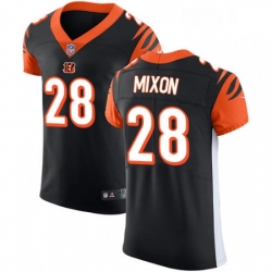 Mens Nike Cincinnati Bengals 28 Joe Mixon Black Team Color Vapor Untouchable Elite Player NFL Jersey